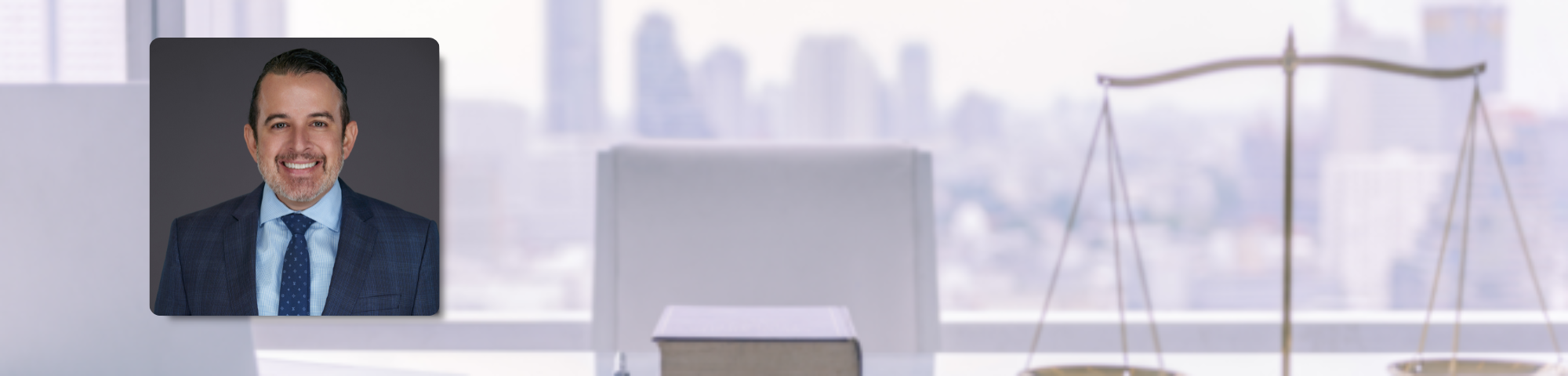 Headshot of David Di Pietro wearing a navy suit and blue tie, Florida healthcare and probate litigation attorney at Di Pietro Partners